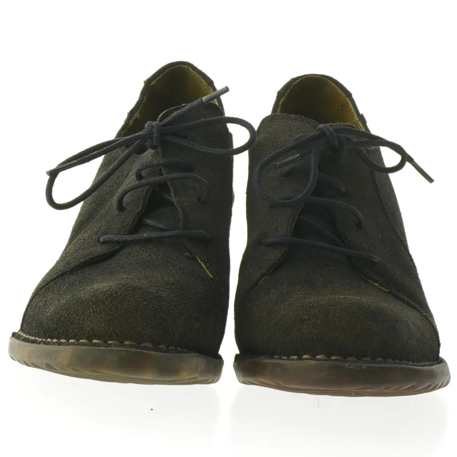 El Natura Lista sort snøresko med hæl (str. 39 )