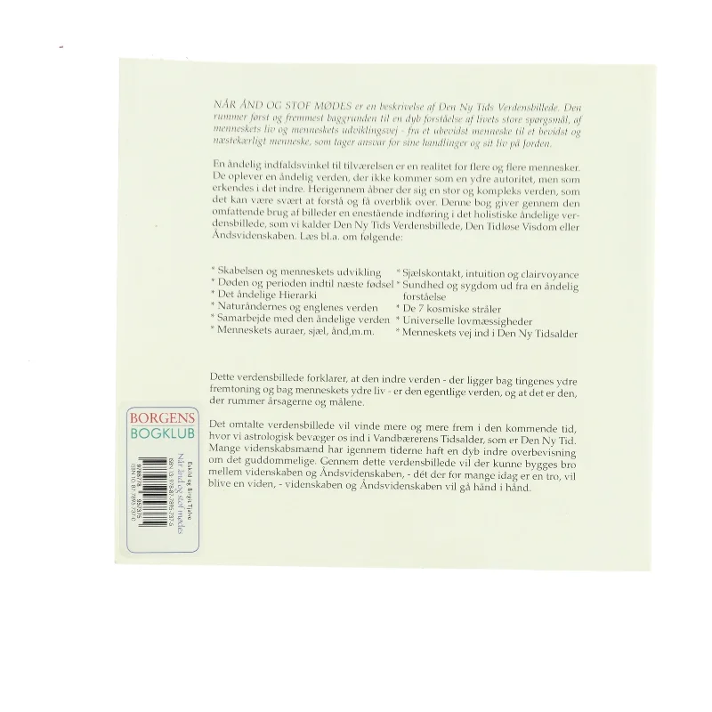 Når ånd og stof mødes af Eskild Tjalve (Bog)