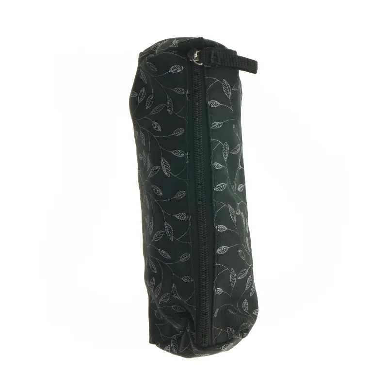 Sort penalhus med bladtryk (str. 25 cm. ja)