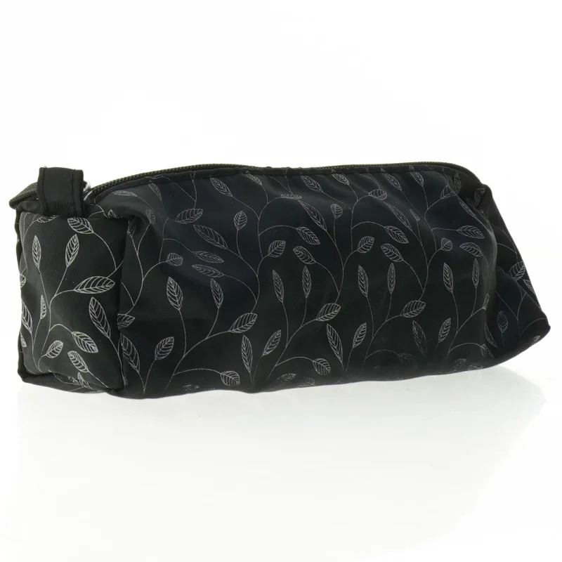 Sort penalhus med bladtryk (str. 25 cm. ja)