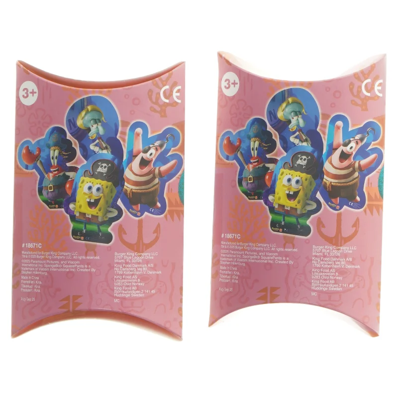 Burger King SpongeBob legetøj emballage