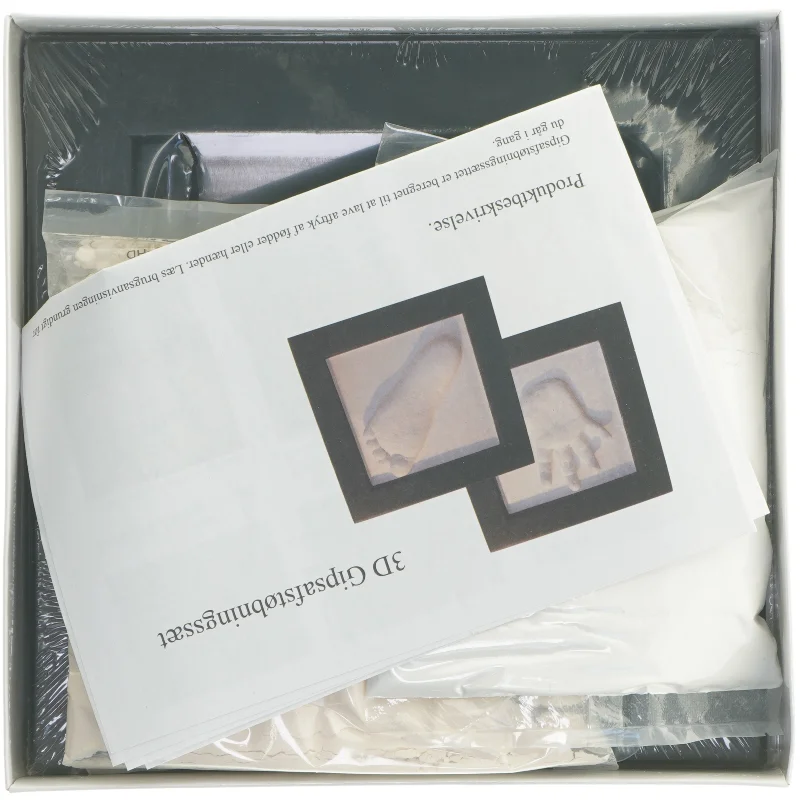 3D gipsafstøbningssæt (str. 25x25 cm)