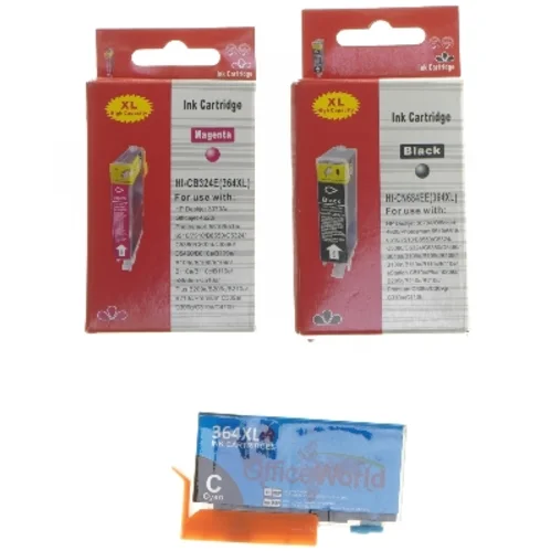 Blandede HP 364XL blækpatroner