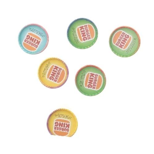 Smølf-verden huskespil fra Burger King (str. 6 stk 6x6 cm)