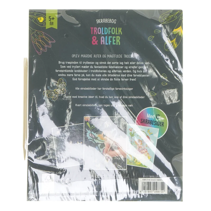 Skrabebog Troldfolk & Alfer (Bog)