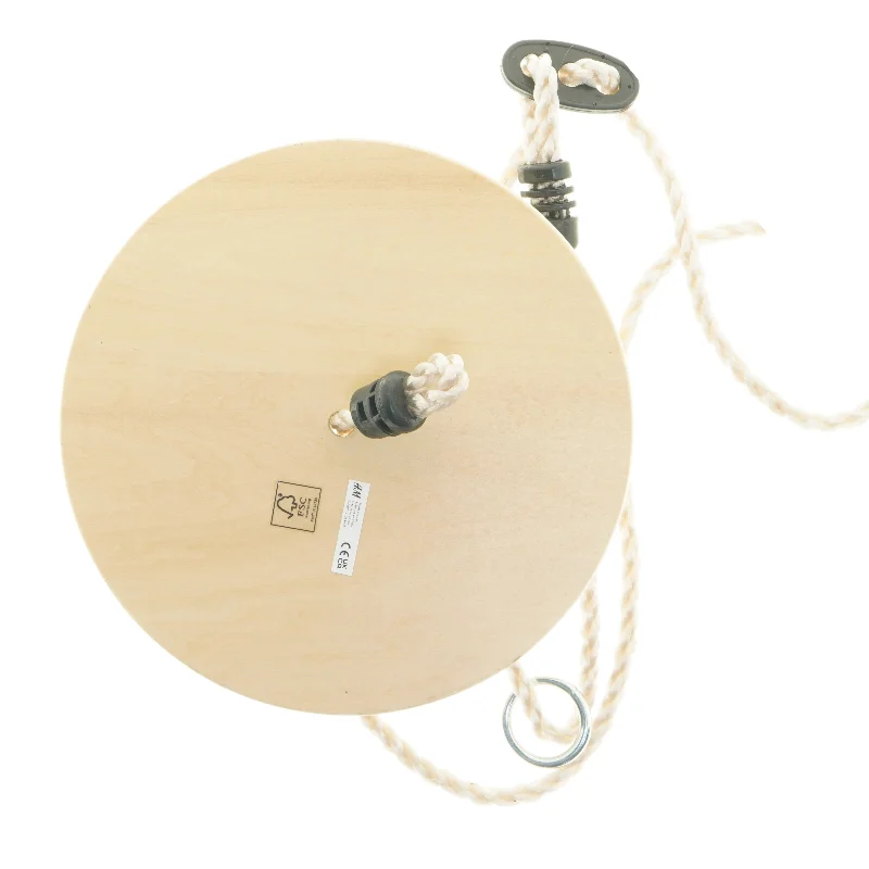 Træsæde med solsikkemotiv og reb fra H&M (str. Ø 30 cm)