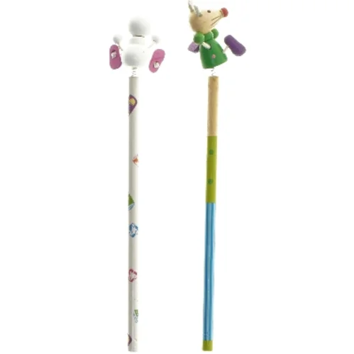 2 blyanter med figurer (str. 2 stk 22 cm)