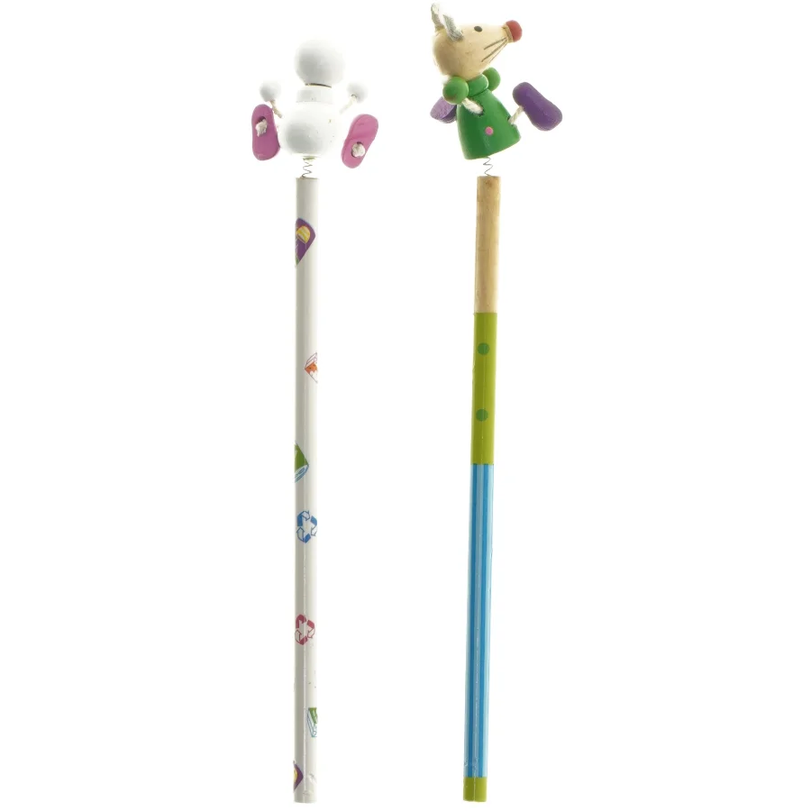 2 blyanter med figurer (str. 2 stk 22 cm)