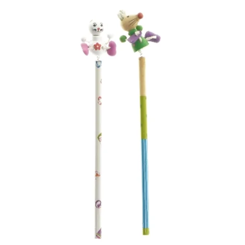 2 blyanter med figurer (str. 2 stk 22 cm)