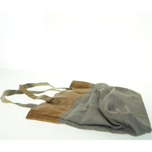 Stof og læder tote taske fra House Docter (str. 34x40 cm)