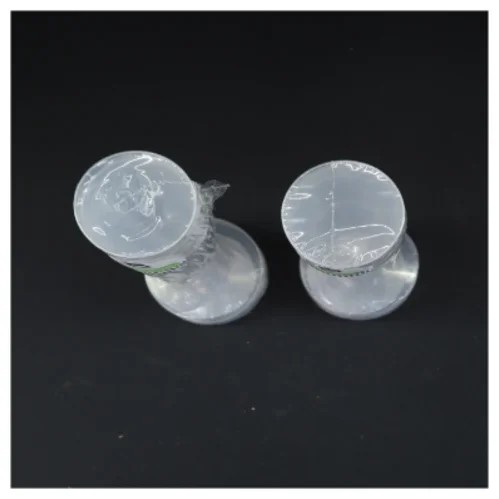 Genanvendelige plastik ølglas fra Eh (str. 8 styk. ø. 5,5 cm. længde, 18 cm)