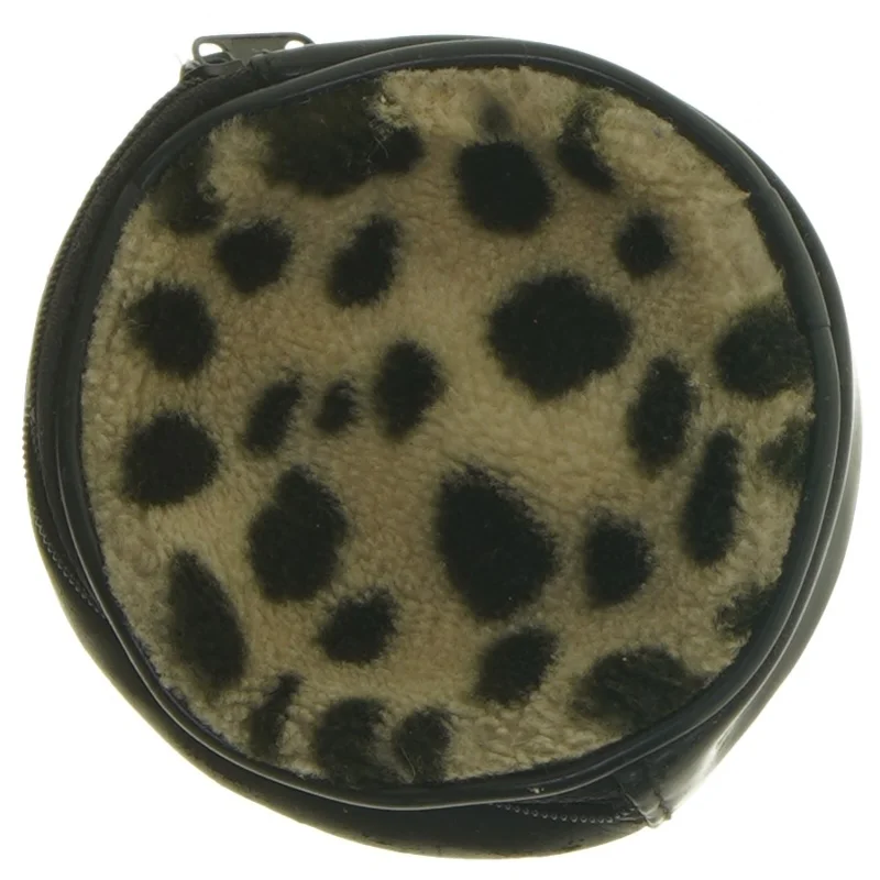 Leopard mønstret pung (str. Ø 10,5 cm)