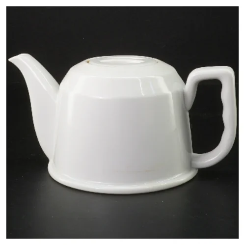 Tekande med metalskinnende låg (str. Ø 14 cm)