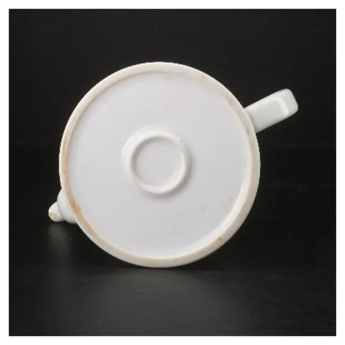 Tekande med metalskinnende låg (str. Ø 14 cm)