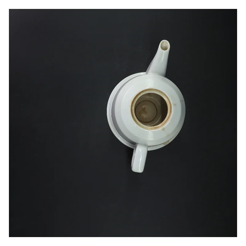 Tekande med metalskinnende låg (str. Ø 14 cm)