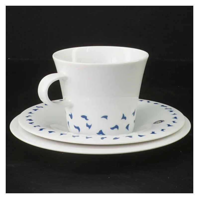 Odgård søholm Porcelænskop og underkop sæt fra Søholm (str. Ø 16,5 og 15 og 8,5 cm)