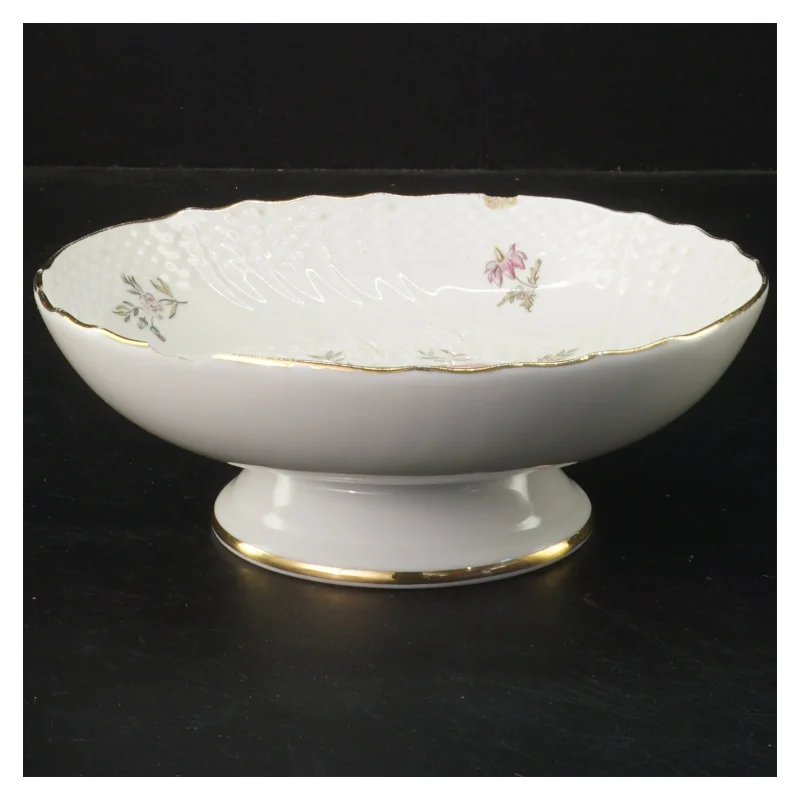 Lille fad med fod fra Frijsenborg stel fra Royal Copenhagen (str. Ø 17,5x5 cm)