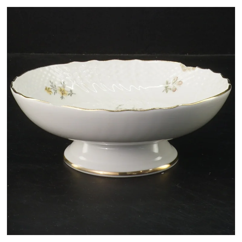 Lille fad med fod fra Frijsenborg stel fra Royal Copenhagen (str. Ø 17,5x5 cm)