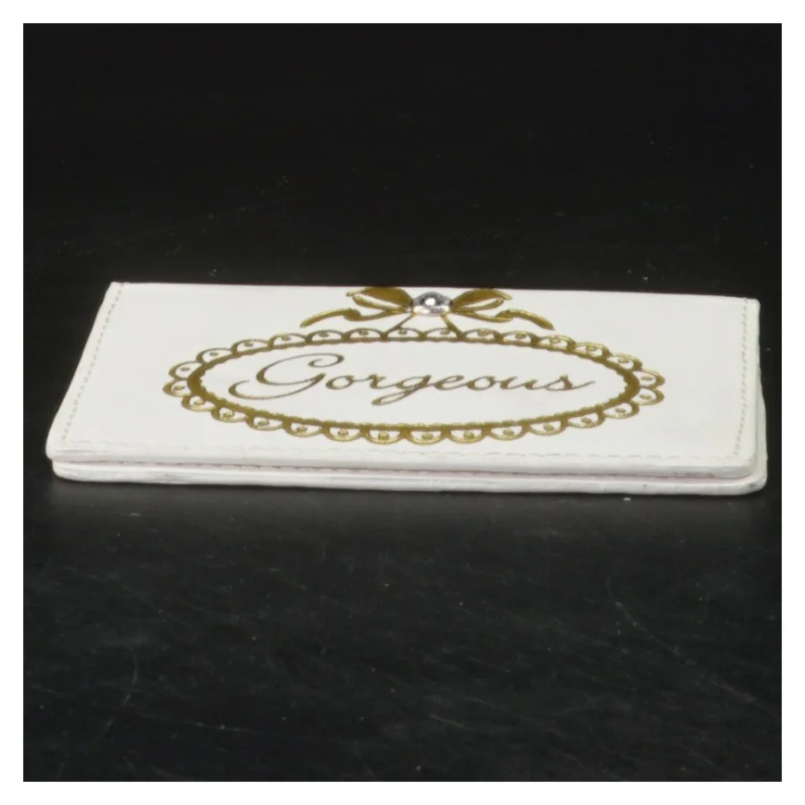 Lille pung med 'Gorgeous' design (str. 7x10 cm)