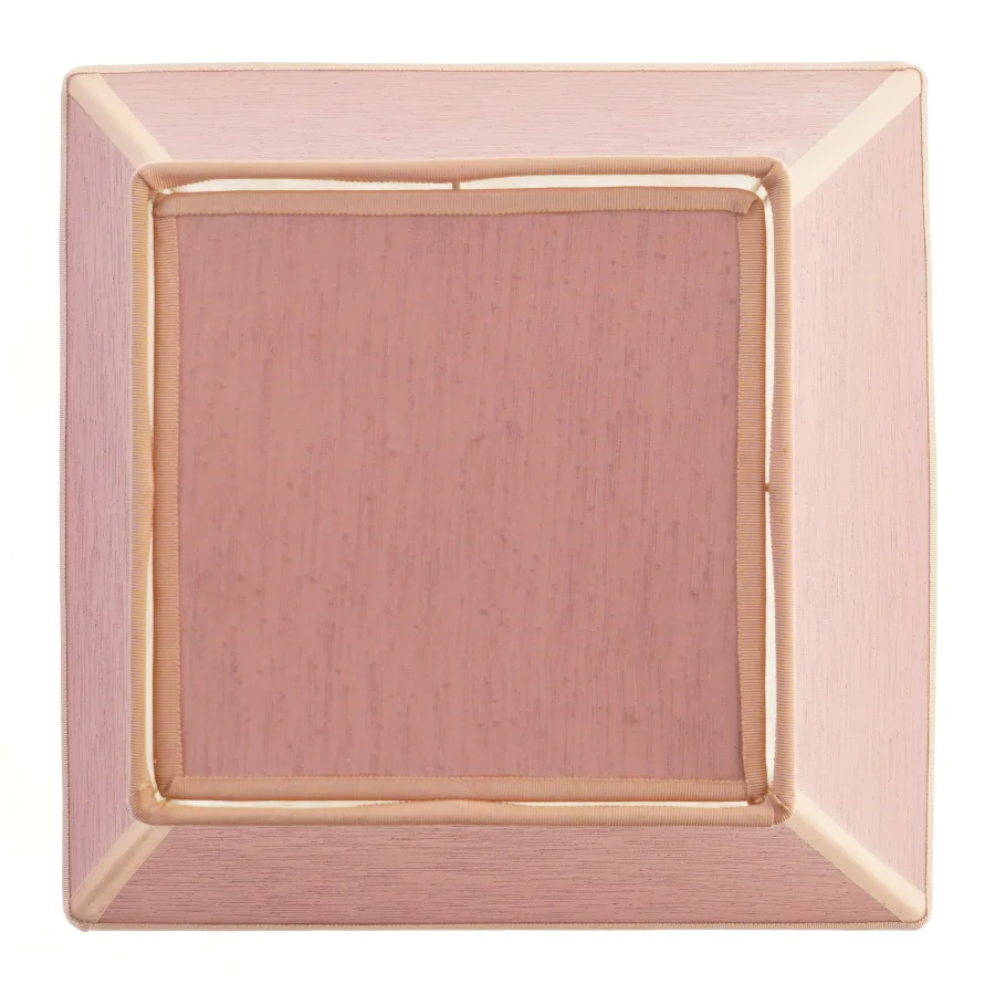 2 Lyserøde silke lampeskærmme (str. 35x35x35 cm)