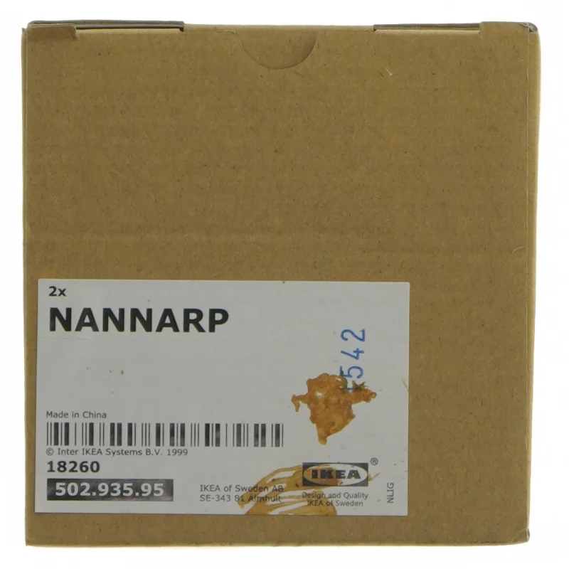 IKEA NANNARP grå ben fra IKEA (str. 11x10,5x10,5 cm)