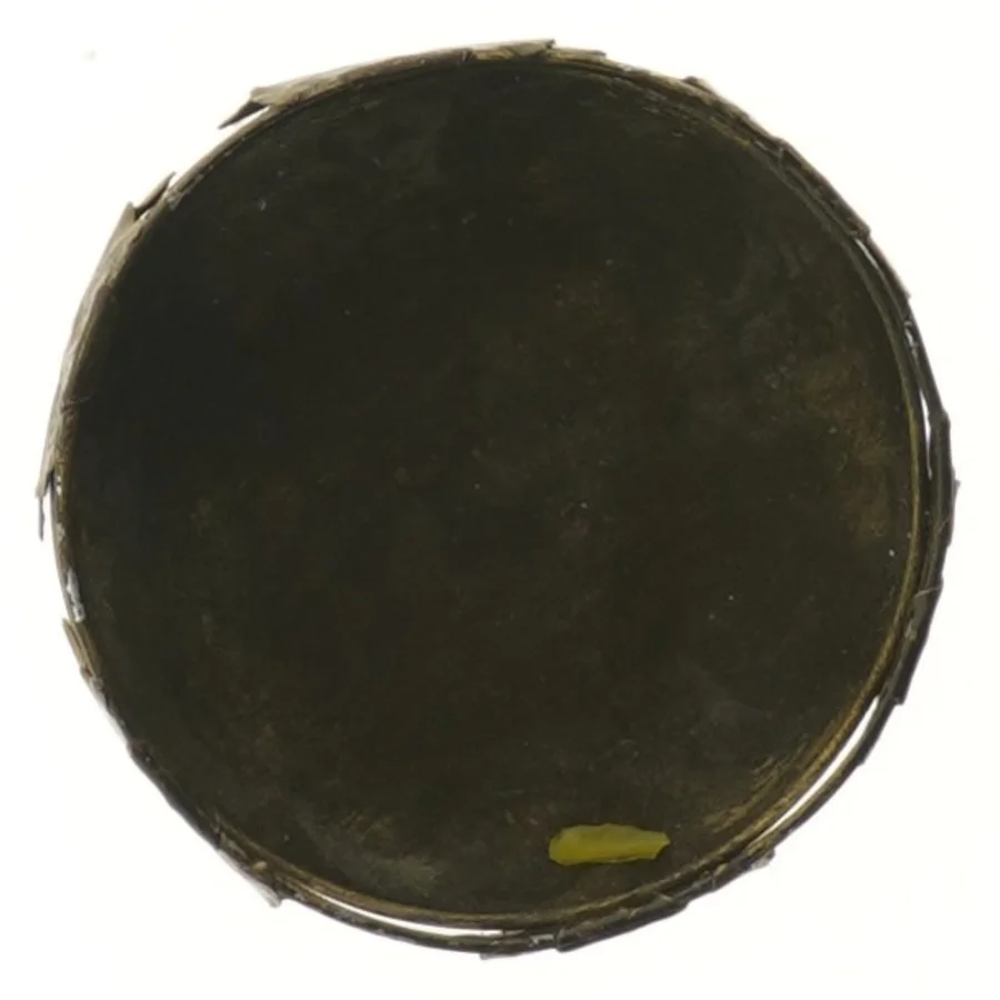 Dekorativ metalring med bladdesign (str. Ø 11 cm)