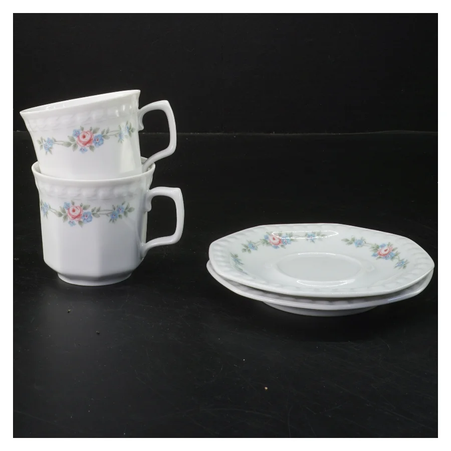 Kaffekop sæt med underkop (str. Ø 12,5&7x9 cm)