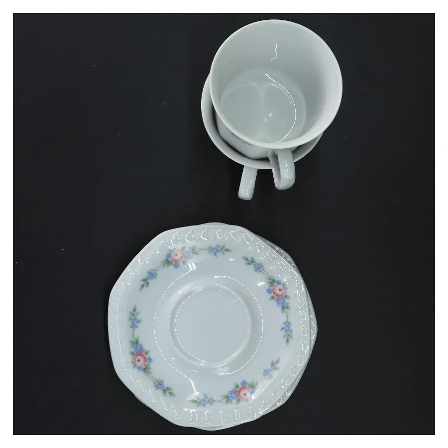 Kaffekop sæt med underkop (str. Ø 12,5&7x9 cm)