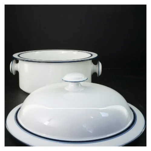 Dansk Bistro serveringsfad med låg (str. 28 cm)