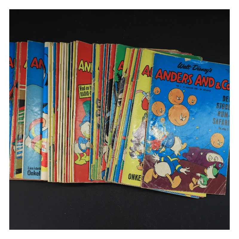 Samling af Anders And & Co. tegneserieblade (str. Standard bladstørrelse)