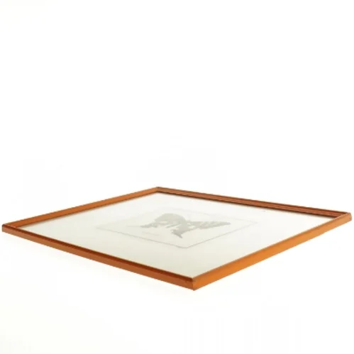 Indrammet sommerfugletryk (str. 35 x 27 cm)