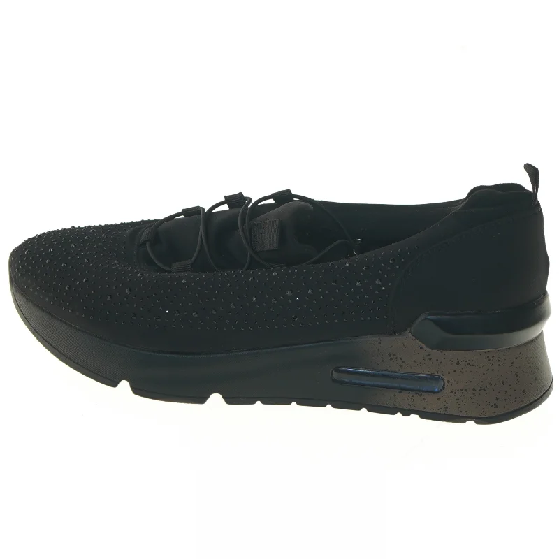 Sorte sneakers med sten fra Venice (str. 30 cm)