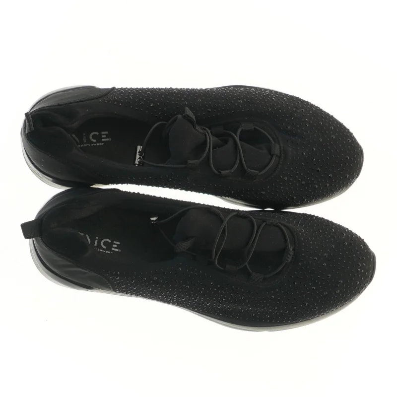 Sorte sneakers med sten fra Venice (str. 30 cm)
