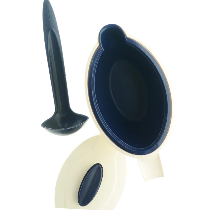 Sovsekande med låg og øse fra Tupperware (str. 22 x 12 cm)