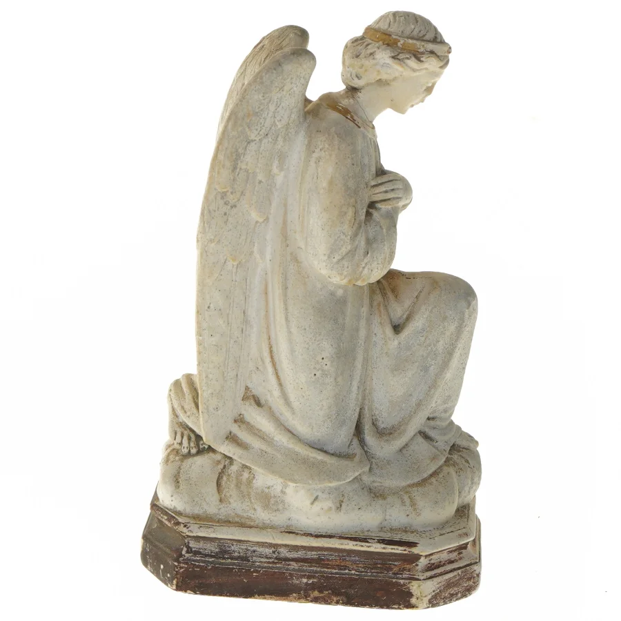 Statue af knælende engel (str. 22x13x9 cm)