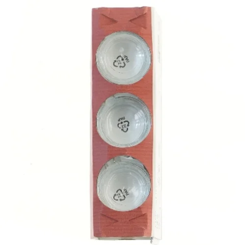 Vinterfint glaslysestager sæt fra IKEA (str. Ø 8 cm)