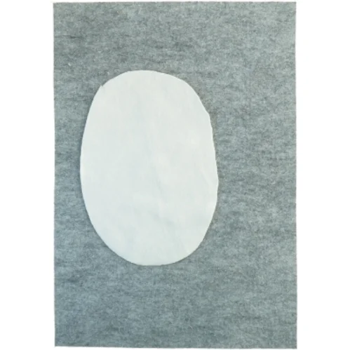 Grå filt dækkeserviet (str. 33 x 23 cm)