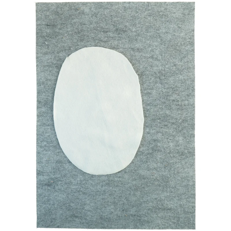 Grå filt dækkeserviet (str. 33 x 23 cm)