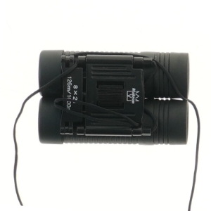 Kompakt kikkert med taske fra Makron (str. 11x10 cm)