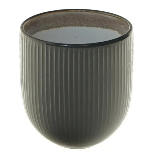 Keramikkop med riflet design (str. 10x9 cm)