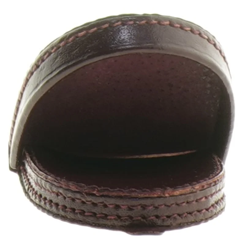 Læder møntpung (str. 6,5x6,5 cm)