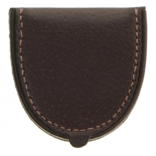 Læder møntpung (str. 6,5x6,5 cm)