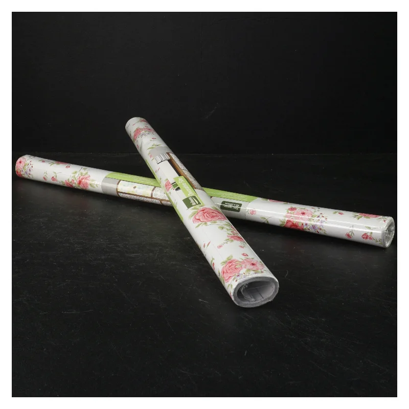 Dekorativ film med rosenprint (str. 45 x. 200. cm)