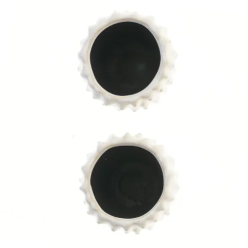 Små hvide vaser fra Billig Blomst (str. 2 styk, 7,5x8 cm)