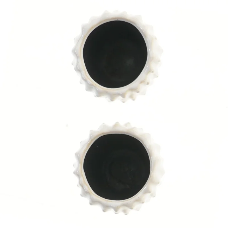 Små hvide vaser fra Billig Blomst (str. 2 styk, 7,5x8 cm)