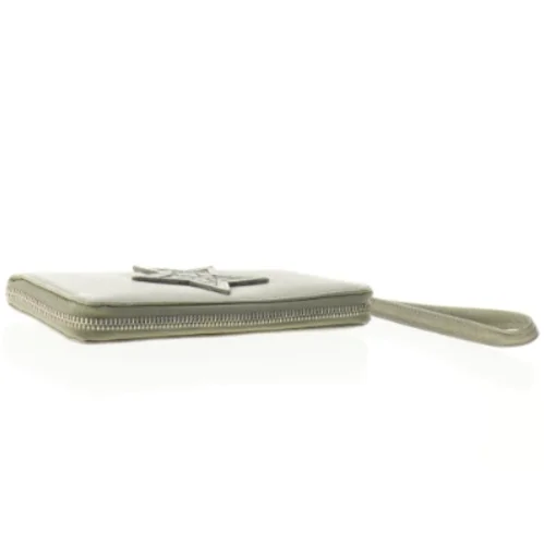 Læderpung med håndledsrem fra Depeche (str. 20 x 11 cm)