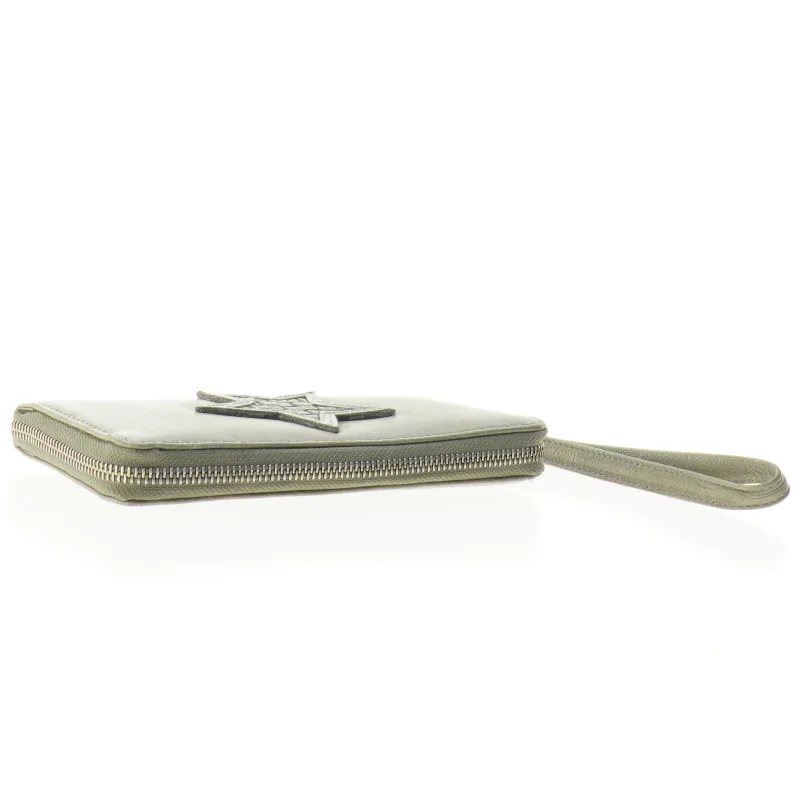 Læderpung med håndledsrem fra Depeche (str. 20 x 11 cm)