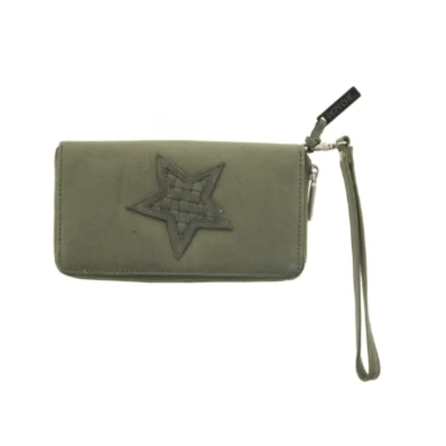 Læderpung med håndledsrem fra Depeche (str. 20 x 11 cm)