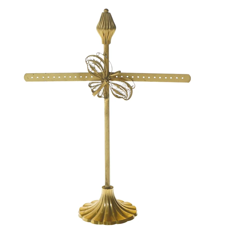 Guldfarvet smykkestander (str. 25 cm)
