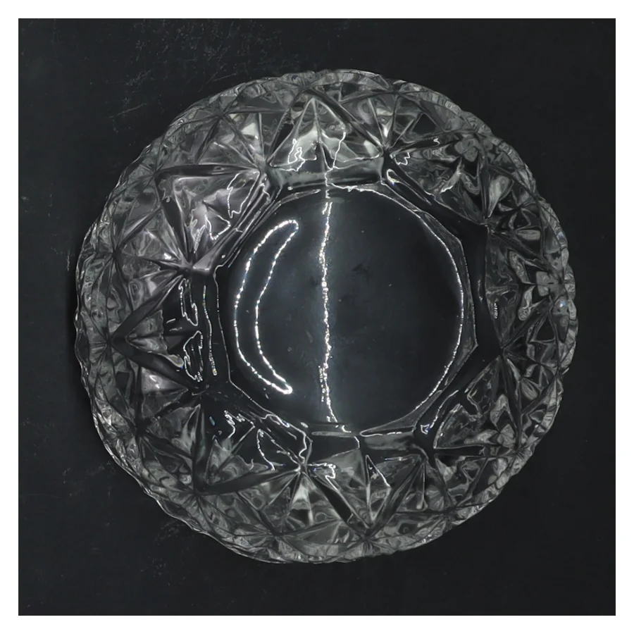 Krystal beholder med låg (str. 13x11 cm)